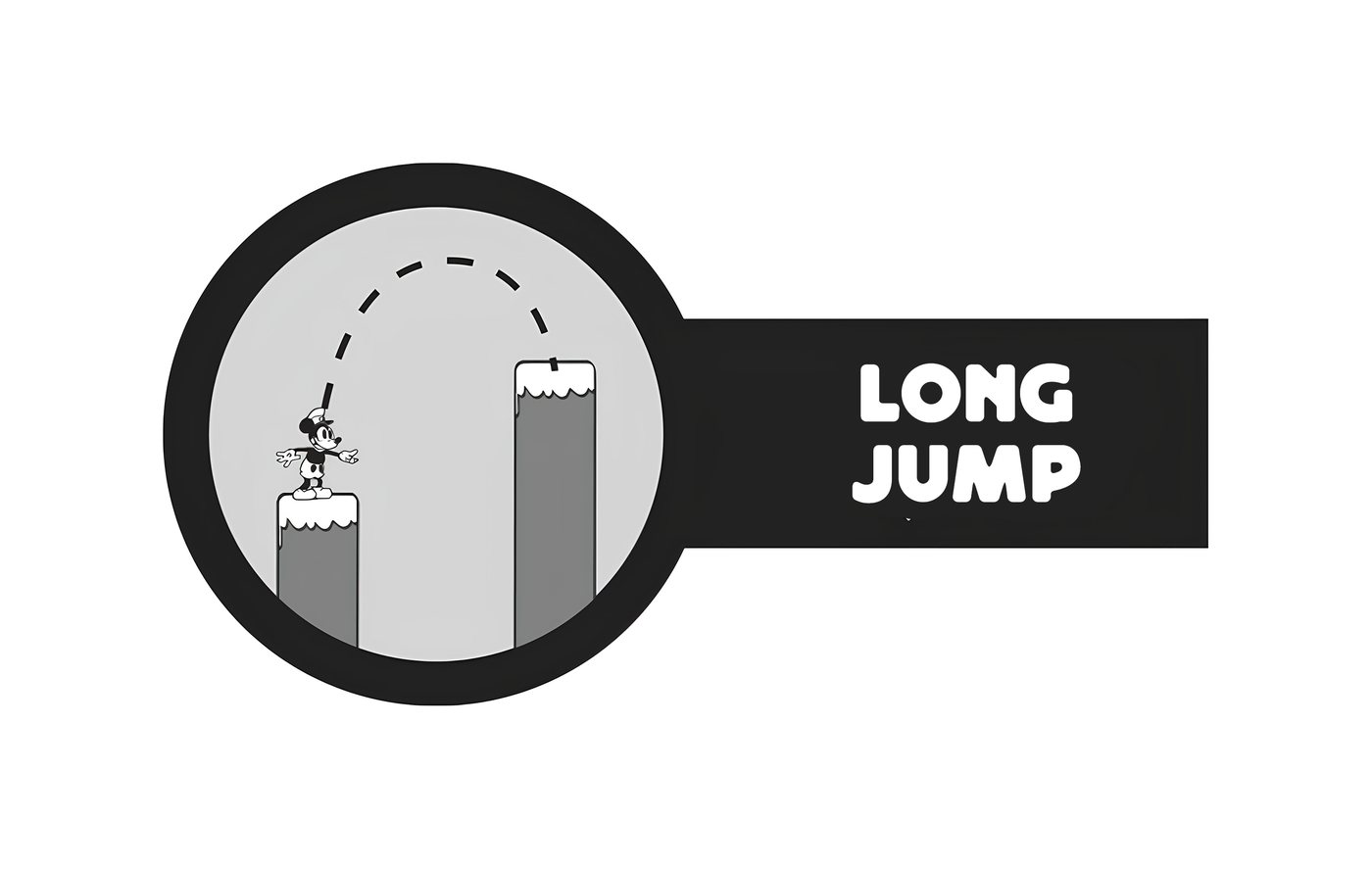 Long jump graphic