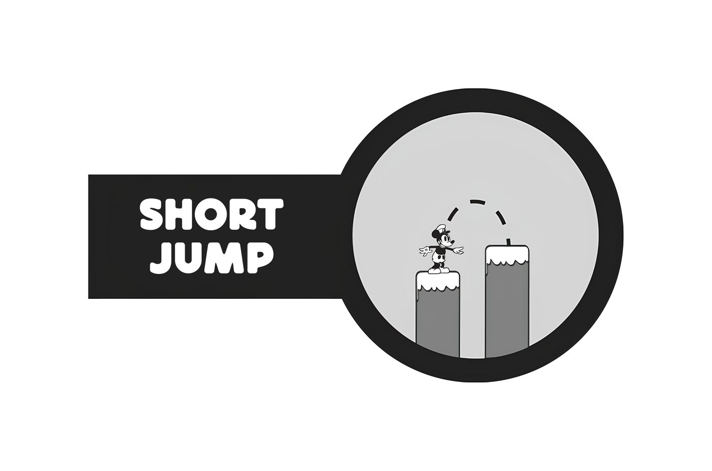 Short jump graphic